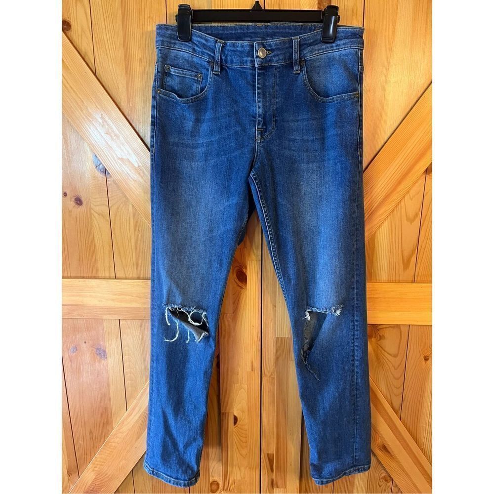 Asos Jeans Size 32x32 Womens Skinny Dark Wash Blue Denim (2137)